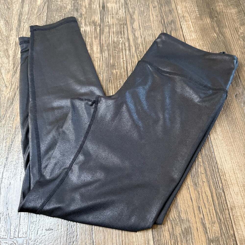 White Birch Pant Shine Radiate Foil Print Black Large